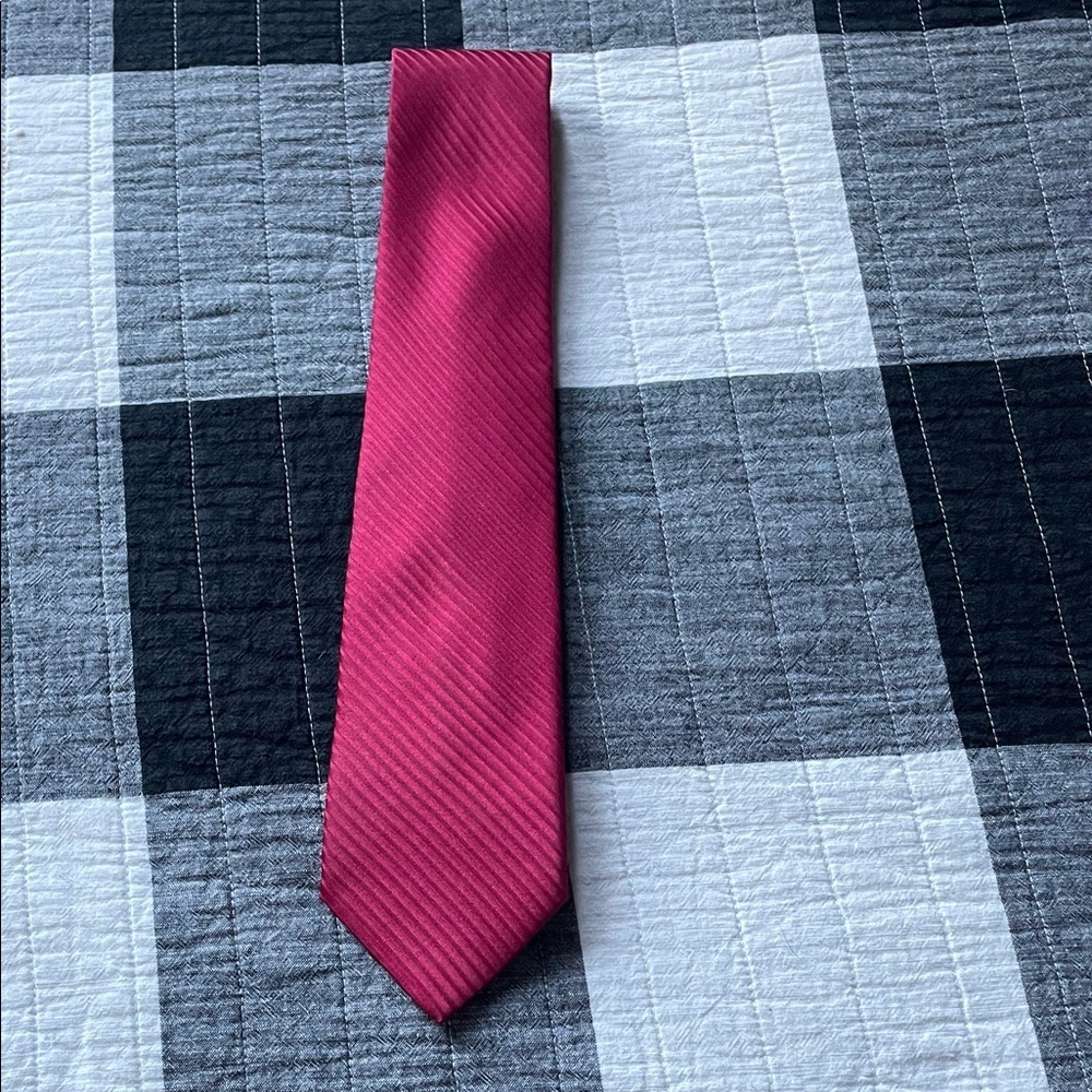 Classic Burgundy Men's Silk Tie